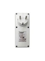 Interruptor Temporizador Digital Programable Semanal para Exteriores, Impermeable IP44, con Pantalla LCD Grande, Enchufe con Varias Funciones, CE GS