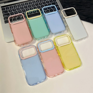 Funda <span class=keywords><strong>de</strong></span> Teléfono Acrílica <span class=keywords><strong>de</strong></span> Color Jelly con Borde Ondulado Personalizada <span class=keywords><strong>de</strong></span> Moda Lichicase <span class=keywords><strong>para</strong></span> Oppo A40M A60 F31 A6 Pro 2 en 1 - Product Image 5