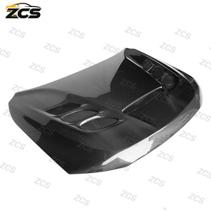 Convient aux <span class=keywords><strong>Dodge</strong></span> <span class=keywords><strong>Durango</strong></span> 2011-2022 avec capot moteur avant en fibre de carbone à trous ouverts pour modification - Product Image 3