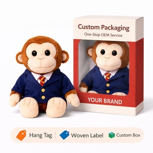 Simulación personalizada <span class=keywords><strong>animales</strong></span> de peluche juguete de peluche mono de dibujos animados juguetes de peluche personalizados - Product Image 3