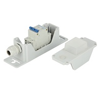 Boîtier de commande d'éclairage public M6 gris, niveau de protection IP67, boîte de jonction pour poteaux d'éclairage