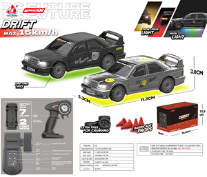 YT 1:43 Coche de Control Remoto a Escala Completa 2.4G con Giroscopio ESP, Tracción en las Cuatro Ruedas, Luces Delanteras y Traseras de 7 Colores - Product Image 3