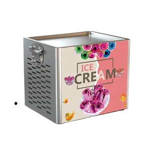 Machine à glace molle entièrement automatique professionnelle, machine à glace roulée commerciale, machine à glace roulée pour la vente de nourriture de rue - Product Image 4