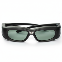 GONBES Universel pour lunettes 3D à obturateur actif pour téléviseurs LED/LCD/Plasma et projecteurs DLP (ajustement personnalisé)