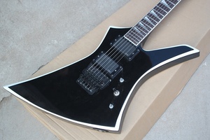 Flyoung <b>Black</b> Unusual SHape Musical Instrument 6 <b>Strings</b> Guitar - Product Image 2