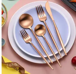 Thick Cutlery Spoon Cuttlery Set Stainless Steel Cutlery Sets Luxury High Quality Silver Bulk Luxury Gold Stainless Steel Cutler