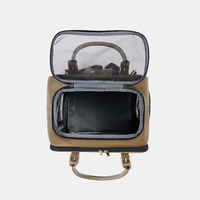 Sac de transport à roulettes pour animaux de compagnie Sac à dos d'extérieur avec fenêtre supérieure Poussette pour chats Accessoires Sacs pour chiots Sac de voyage pour chiens