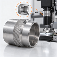 Manchon de mise au point pour caméra AOI CNC 6061 personnalisé, pièce OEM pour vision industrielle