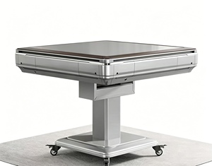 Machine à <span class=keywords><strong>mahjong</strong></span> silencieuse entièrement automatique quatre places, version Singapour 2026, table de <span class=keywords><strong>mahjong</strong></span> pliable pour la maison, gris ciel étoilé - Product Image 1