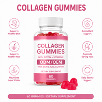 Gummies au collagène pour la beauté de la peau, des cheveux et des ongles, soutien anti-âge, OEM, ODM, marque privée, vente en gros