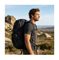 Sac à dos tactique pour homme KPL-TSB-NL résistant à l'usure, à double bandoulière, grande capacité, imperméable, personnalisé en usine