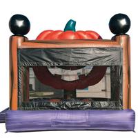 Château gonflable pour enfants sur le thème de la citrouille d'Halloween, marque DST, design effrayant, matériau PVC, respectueux de l'environnement, 4x4x4m, qualité commerciale