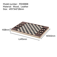Jeu d'échecs en bois moderne personnalisé de luxe, ensembles de décoration intérieure pour la décoration intérieure