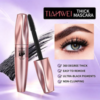 Mascara 3D à fibres courbantes, waterproof, longue tenue, sans flocons, anti-bavures, volumisant, sérum de maquillage