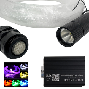 32W RGBW LED fibre optique lumière Double tête fibre optique étoile plafonnier Kit Bluetooth Applications <span class=keywords><strong>toit</strong></span> <span class=keywords><strong>de</strong></span> <span class=keywords><strong>voiture</strong></span> <span class=keywords><strong>ciel</strong></span> étoilé - Product Image 2
