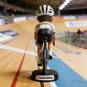 Figurine en résine personnalisée Bizbobbler Cycliste Bobblehead - Nom et numéro <span class=keywords><strong>de</strong></span> maillot personnalisés - Product Image 4
