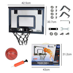 Panneau de basket-ball mural avec filet et ballon pour entraînement en intérieur - Product Image 5