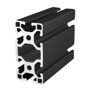 China supplier 4080 T Slot 40*80mm black anodized Industrial Extrusion Aluminium profile for machine connecting/work spaces