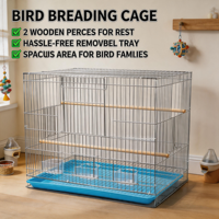 Cage d'élevage pour perroquets et perruches, galvanisée, robuste, solide, assemblée, vente en gros