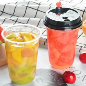 De alta calidad de plástico desechable de calibre <span class=keywords><strong>90</strong></span> 500ml PP taza de jugo con logotipo personalizado - Product Image 3