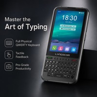 Téléphone Android 4G à écran tactile QWERTY, double SIM, firmware sécurisé minimaliste, clavier complet, avec port Type-C et prise en charge NFC