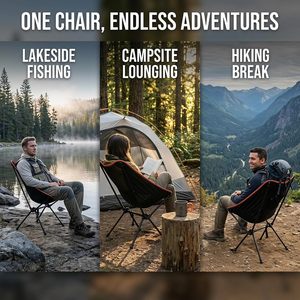 Chaise de camping pliante Oxford Quick Open, chaise de pêche légère en aluminium, mobilier d'extérieur en métal personnalisé, design tendance - Product Image 6