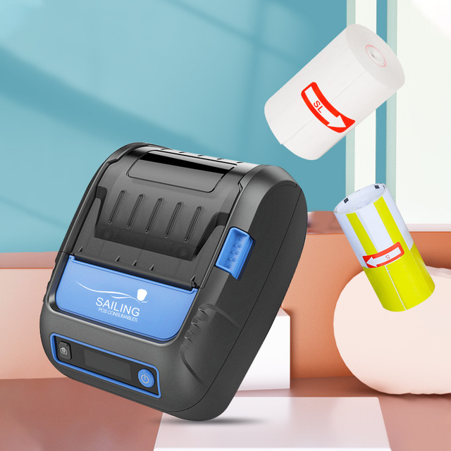 New P28-L Imprimante Thermique Thermal Label Printer 58mm Wifi Wireless Thermal Printer USB+Serial+Lan