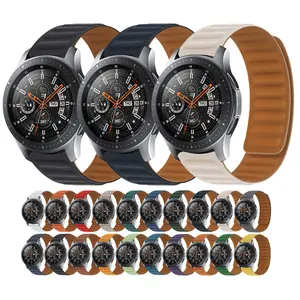 Bracelet magnétique en Silicone pour Samsung Galaxy watch 4 classic 46mm 42mm