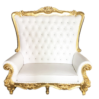 Großhandel Kinder Hochlehner Günstige Königsthronstühle Luxus Hochzeits-Königinnen-Royal-Holzstühle Gebrauchte Hotelstühle Sofa zum Verkauf