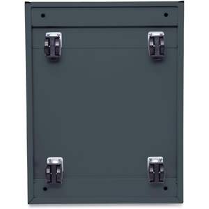 Alera PBBBFCH Armoire de classement à piétement métallique à trois tiroirs avec tiroir coulissant pleine longueur 14 7/8 X 19 1/8 Charbon - Product Image 6