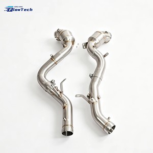 ท่อดาวน์ไปป์ FlowTech Racing สำหรับ Mercedes Benz GT63 GT63S X290 M177 4.0L V8 Twin Turbo ผลิตจากสแตนเลส 304 แบบไหลสูง - Product Image 5