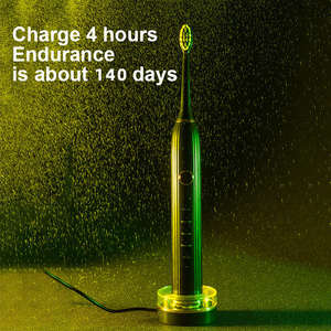 Brosse à dents électrique sonique pour adultes, poils doux DuPont, rechargeable, étanche IPX7, réglage multi-vitesses, utilisation domestique, coffret cadeau - Product Image 3