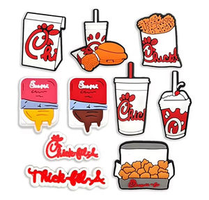 หมุดพีวีซีนุ่มสำหรับใส่รองเท้าอาหารแบบทำมืออุปกรณ์เสริมสำหรับกำไลข้อมือ - Product Image 1