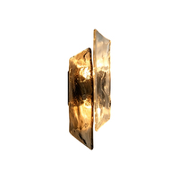 Applique murale LED moderne en fer, style luxe léger, pour chevet, salon, couloir, créative, design, avec éléments en verre, pour maisons modèles