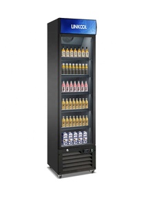Réfrigérateur mince boisson gazeuse <span class=keywords><strong>vitrine</strong></span> en verre réfrigérateur Commercial à l'intérieur du ventilateur Led refroidissement Frigobar réfrigérateurs pour café - Product Image 4