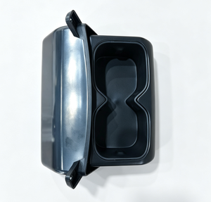 Soporte de vaso inclinado OEM ODM, personalizado de fábrica, con doble compartimento abatible, de 175 mm, montaje en ángulo, kit oculto empotrado negro para RV y autobús - Product Image 4