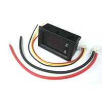 Mini testeur de compteur de panneau numérique 100V 10A double affichage LED et LCD détecteur de tension de volt et de courant pour DC