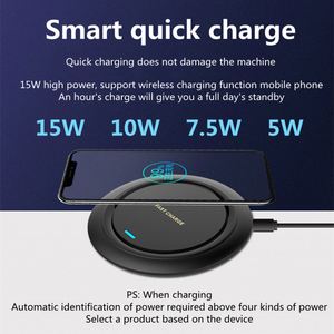 <span class=keywords><strong>Chargeur</strong></span> rapide 15W <span class=keywords><strong>chargeur</strong></span> inductif station de charge sans fil pour Iphone <span class=keywords><strong>Samsung</strong></span> Huawei Xiaomi station de chargeurs de téléphone portable - Product Image 4