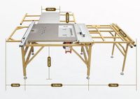 Scie à panneaux horizontale professionnelle pour le travail du bois avec moteur sans balais, scie à table pour la coupe du bois