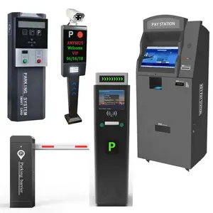 Parking Kiosk Car Radar Detector Parking Fare Collection Ticket Validator LPR Camera License Plate Recognition Auto Pay Station