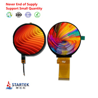 Écran tactile capacitif circulaire LCD personnalisé Startek 1,3/1,6/2,1/2,47/2,8/3,4/5 pouces, module d'affichage LCD rond IPS TFT