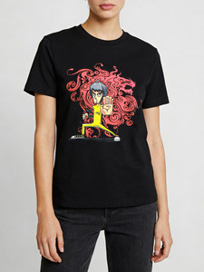 T-shirt Originale di Shanghai <span class=keywords><strong>Bruce</strong></span> 63 con Stampa Creativa, Collo Dritto, Spalla Reta, Casual, in Puro Cotone, per Uomo e Donna, Modello Coppia, Manica Corta - Product Image 3