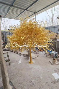 بخاخ شجرة عيد الميلاد المجيد بأقواس عيد الميلاد الذهبية شجرة السنة الصينية الجديدة قوس شجرة الذهب الاصطناعي - Product Image 4