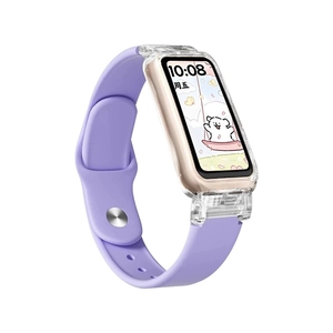 BEEFLYPOWER Best <strong>Price</strong> clear PC Case with Strap Silicone Sports Integrated Watch <strong>Band</strong> for <strong>Huawei</strong> <strong>Band</strong> 7 <strong>6</strong> for <strong>Huawei</strong> <strong>Band</strong> 8/9/10 - Product Image 2