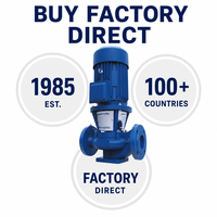 Pompa Centrifuga Verticale Pneumatica in Linea ad Alta Pressione in Lega di Plastica Fluorurata per Aumento Pressione Acqua 20 HP 12.5 M³/h