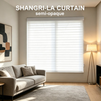 Rideaux Électriques Intelligents Shangri-La en Polyester avec Protection Anti-UV Intégrée, Tailles Personnalisées, Vente en Gros Fabricant