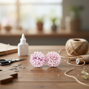 Ilan Flores Teste di Fiori Secchi 4cm 2pz per Uso Decorativo e Artigianale - Product Image 2