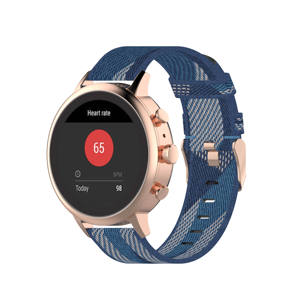 Eraysun, correa de muñeca de nailon trenzado de 18mm, correa de reloj para <span class=keywords><strong>Garmin</strong></span> <span class=keywords><strong>Vivomove</strong></span> <span class=keywords><strong>3S</strong></span>/Vivoactive para Mi Watch, accesorios para reloj inteligente - Product Image 1