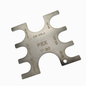PEX Crimping Tool Go No Go Gauge 3/8 1/2 3/4 1 Inch Pipe Size Checker Metal Gauge for Plumbing Installation - Product Image 3