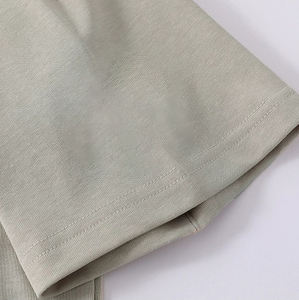 Camiseta vintage de gran tamaño con estampado de logotipo y hombros caídos camiseta unisex 100% algodón camiseta lisa - Product Image 5